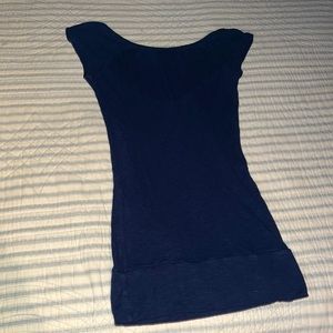 Navy Blue Fitted T-shirt